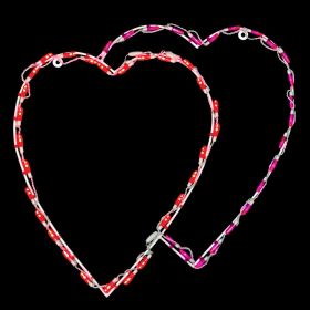 Double Heart LED Display - Red & Pink